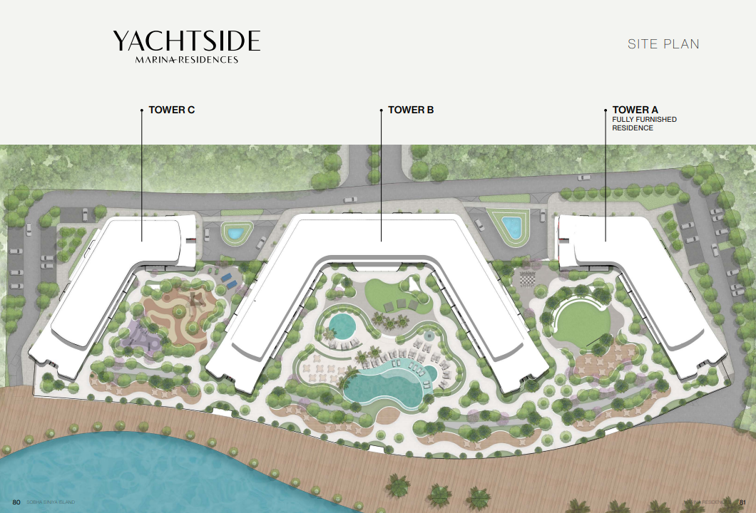 Yachtside Marina Residences | Sobha Siniya Island